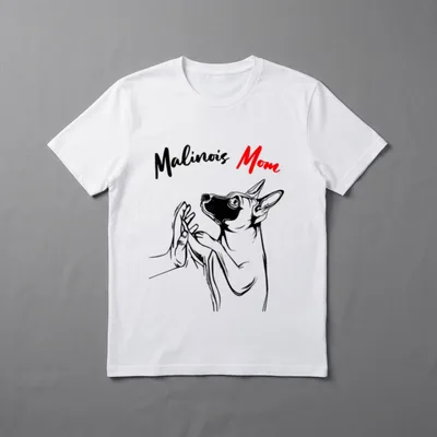 Malinois Mom Hunde Mama Hundehalter T-Shirt – Klassisches T-Shirt in Schwarz