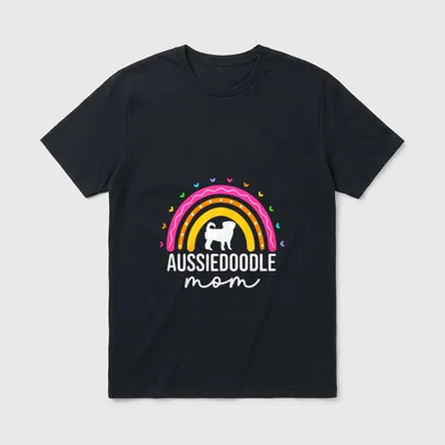Süße Aussiedoodle-Mama für Frauen T-Shirt – Klassisches T-Shirt in Schwarz