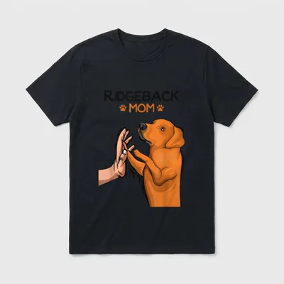 Rhodesian Ridgeback Mom Hunde Mama T-Shirt – Klassisches T-Shirt in Schwarz
