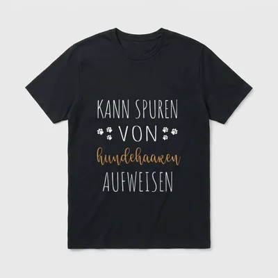 Hundemama Hund Spruch Hunde T-Shirt – Klassisches T-Shirt in Schwarz