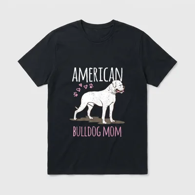 Hunderasse American Bulldog Mama T-Shirt – Klassisches T-Shirt in Schwarz