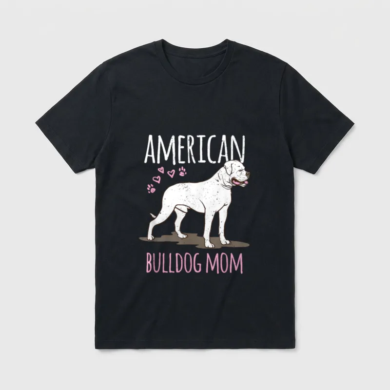 Hunderasse American Bulldog Mama T-Shirt – Klassisches T-Shirt in Schwarz