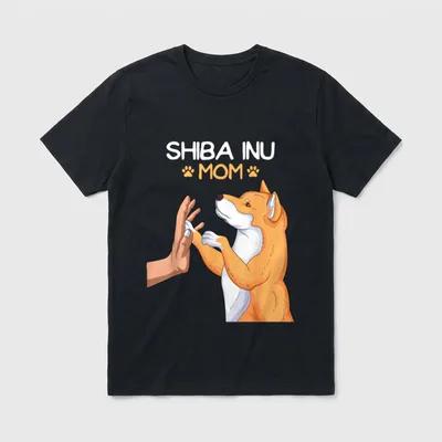 Shiba Inu Mom Hunde T-Shirt – Klassisches T-Shirt in Schwarz