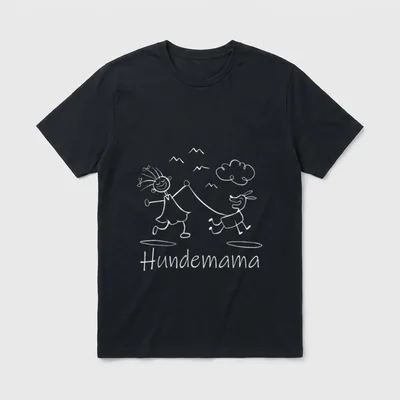 Führungskraft Hund Hundemama Gassi T-Shirt – Klassisches T-Shirt in Schwarz