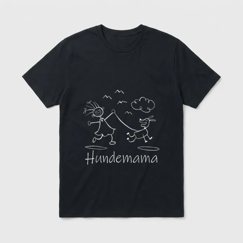 Führungskraft Hund Hundemama Gassi T-Shirt – Klassisches T-Shirt in Schwarz