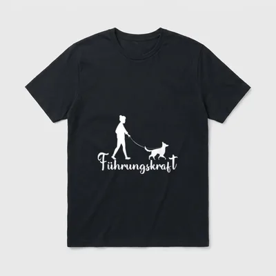 Führungskraft Hundemama T-Shirt – Klassisches T-Shirt in Schwarz