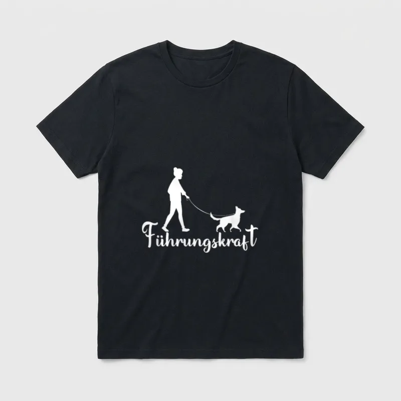Führungskraft Hundemama T-Shirt – Klassisches T-Shirt in Schwarz