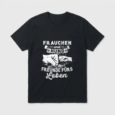 Hund Frauchen Hunde Mama T-Shirt – Klassisches T-Shirt in Schwarz