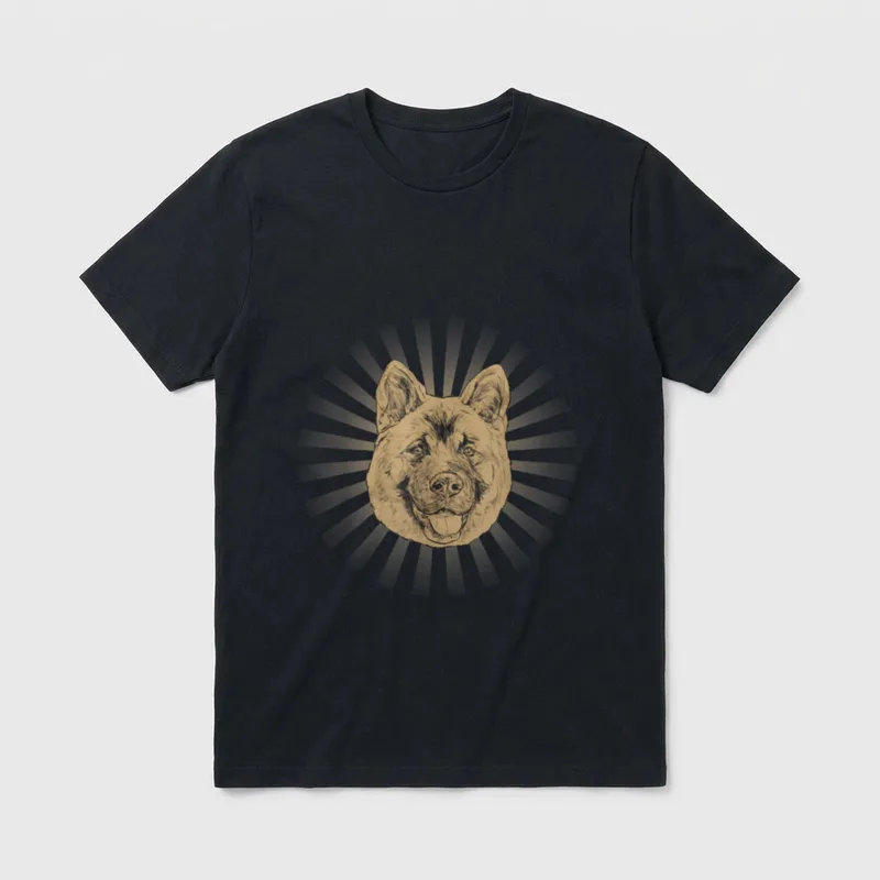 American Akita Hunde Mama T-Shirt – Klassisches T-Shirt in Schwarz