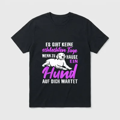 Hundbesitzer Hunde Witz Hund T-Shirt – Klassisches T-Shirt in Schwarz