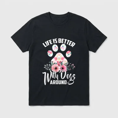 Hunde Motive für Hunde Hundemama T-Shirt – Klassisches T-Shirt in Schwarz
