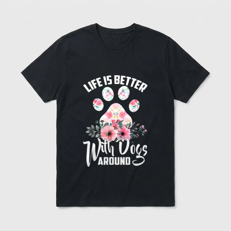 Hunde Motive für Hunde Hundemama T-Shirt – Klassisches T-Shirt in Schwarz
