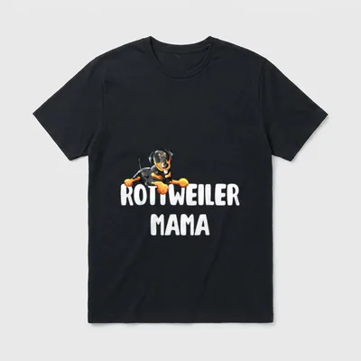 Rottweiler Mama fürs Frauchen T-Shirt – Klassisches T-Shirt in Schwarz