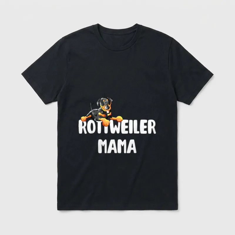 Rottweiler Mama fürs Frauchen T-Shirt – Klassisches T-Shirt in Schwarz