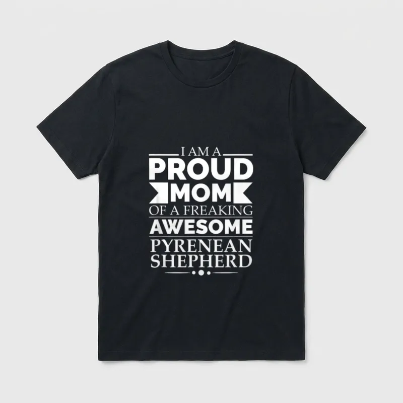 Proud Mom of Awesome T-Shirt – Klassisches T-Shirt in Schwarz
