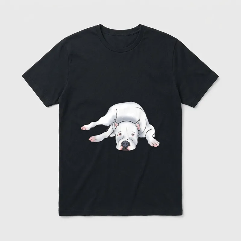 Dogo Argentino Hund Grafik T-Shirt – Klassisches T-Shirt in Schwarz