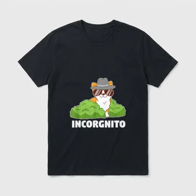 Incorgnito Corgi Hund Hundemama T-Shirt – Klassisches T-Shirt in Schwarz