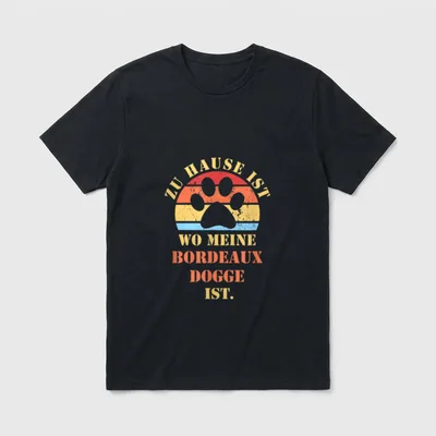 BORDEAUX DOGGE Hund Rasse T-Shirt – Klassisches T-Shirt in Schwarz