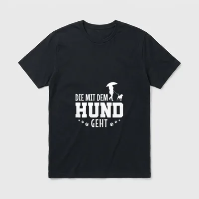 Lustiges Hundemama Frauchen T-Shirt – Klassisches T-Shirt in Schwarz