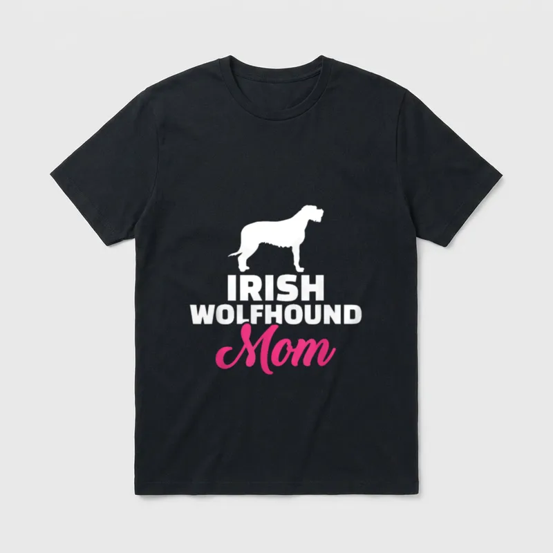 Irischer Wolfshund Mama T-Shirt 0167 – Klassisches T-Shirt in Schwarz
