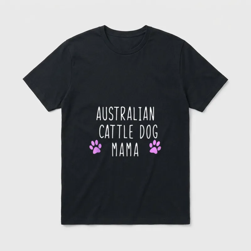 Australian Cattle Dog Mama Funny T-Shirt – Klassisches T-Shirt in Schwarz