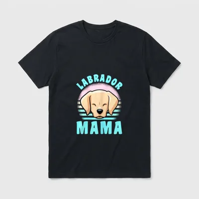 Hundemama Labrador Mama Hundehalterin T-Shirt – Klassisches T-Shirt in Schwarz