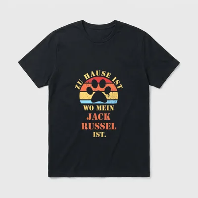 JACK RUSSEL TERRIER Hund Rasse T-Shirt – Klassisches T-Shirt in Schwarz