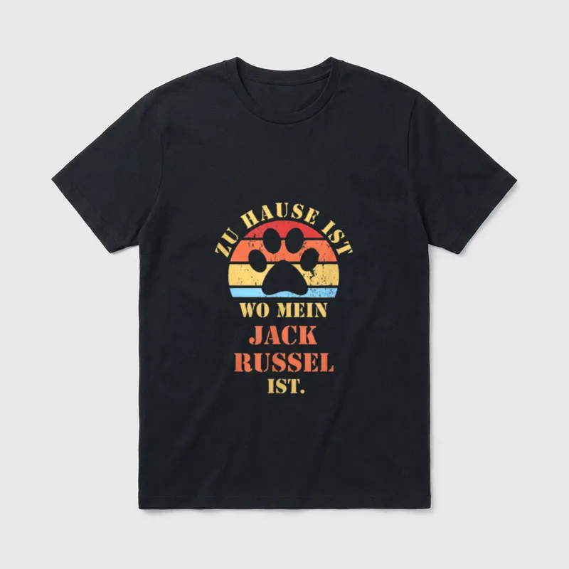 JACK RUSSEL TERRIER Hund Rasse T-Shirt – Klassisches T-Shirt in Schwarz