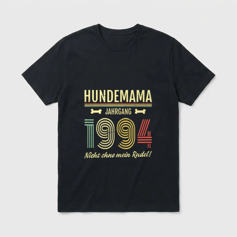 28 Geburtstag Hund Mama T-Shirt – Klassisches T-Shirt in Schwarz