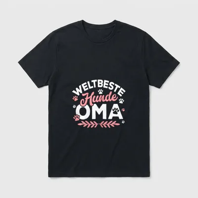 Lustig Hunde Spruch Liebe T-Shirt – Klassisches T-Shirt in Schwarz
