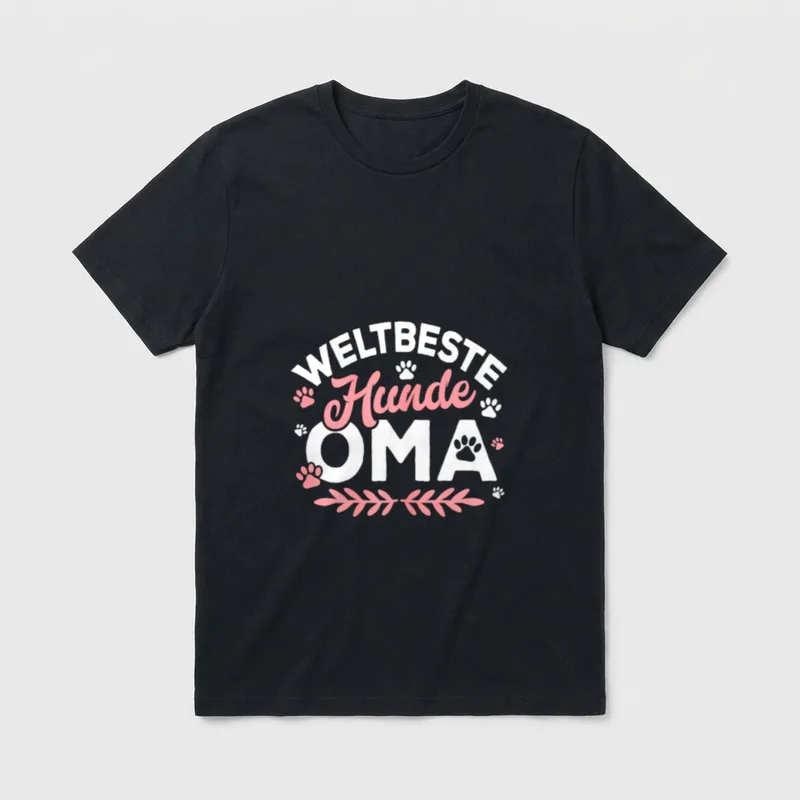 Lustig Hunde Spruch Liebe T-Shirt – Klassisches T-Shirt in Schwarz