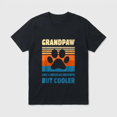 Grandpaw Großvater Vintage Retro T-Shirt – Klassisches T-Shirt in Schwarz