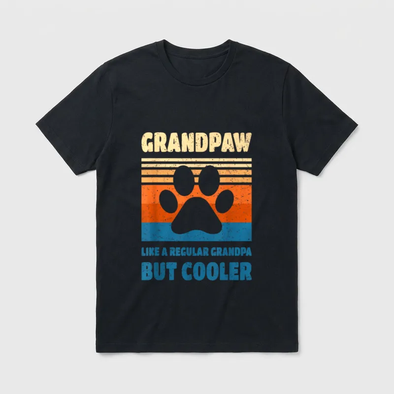 Grandpaw Großvater Vintage Retro T-Shirt – Klassisches T-Shirt in Schwarz
