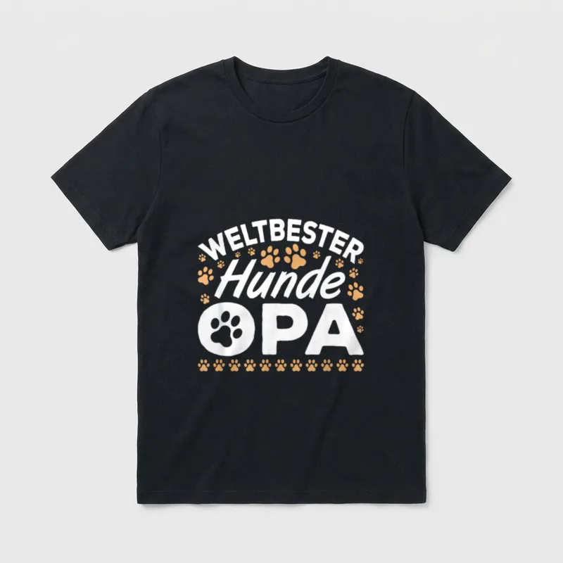 Weltbester Hunde Opa Hundebesitzer T-Shirt – Klassisches T-Shirt in Schwarz