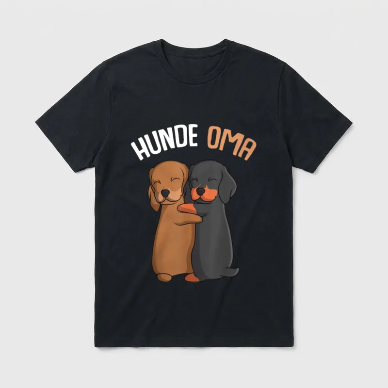 Hunde Oma Dackel Liebhaberin T-Shirt – Klassisches T-Shirt in Schwarz