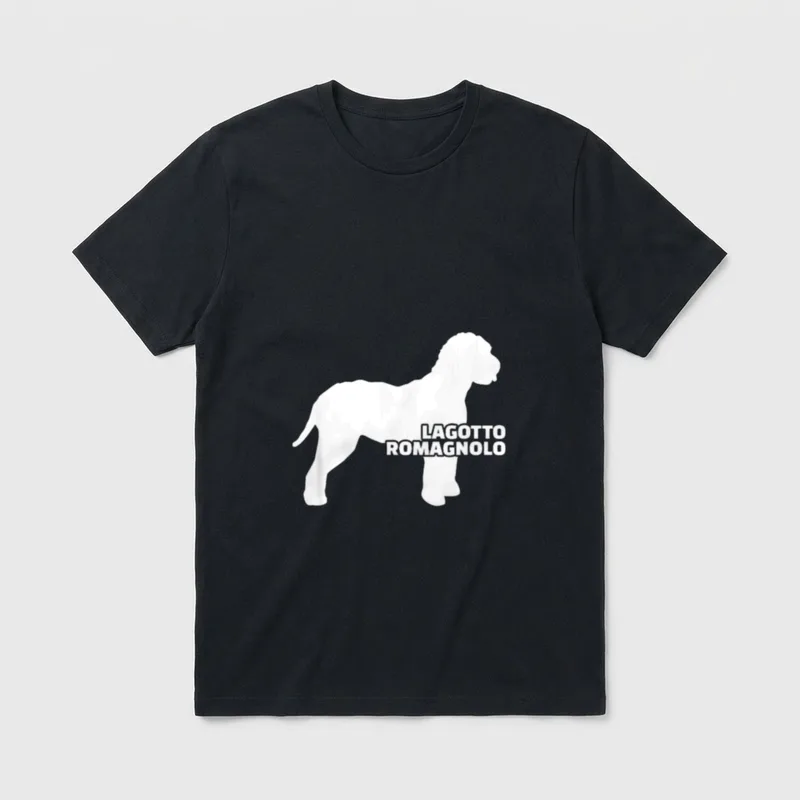 Lagotto Romagnolo T-Shirt – Klassisches T-Shirt in Schwarz