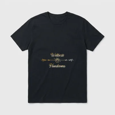 Hundeoma Weltbeste Hundeoma T-Shirt – Klassisches T-Shirt in Schwarz