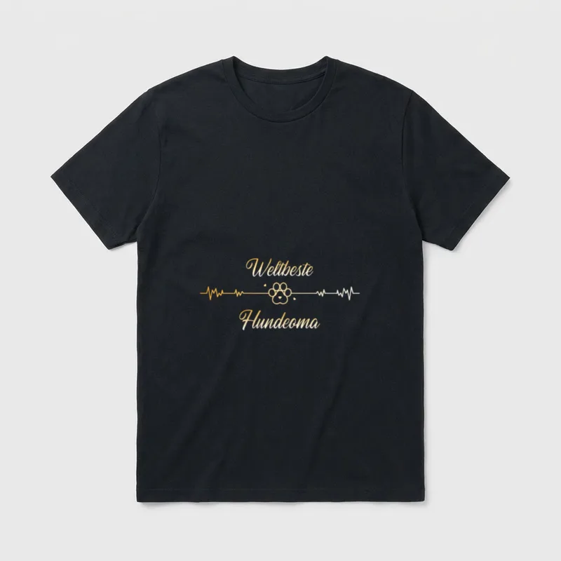 Hundeoma Weltbeste Hundeoma T-Shirt – Klassisches T-Shirt in Schwarz