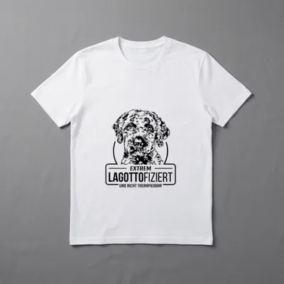 Lustiger Lagotto Romagnolo Lagottofiziert T-Shirt – Klassisches T-Shirt in Schwarz