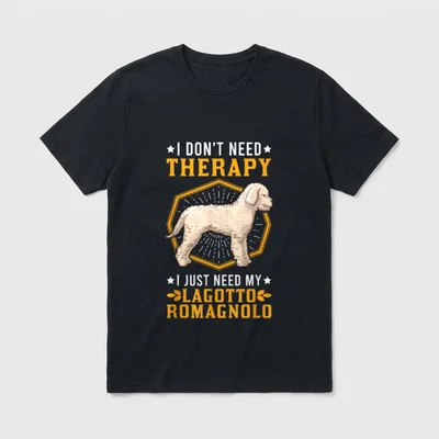 Lagotto Romagnolo Therapy Lagotti T-Shirt – Klassisches T-Shirt in Schwarz
