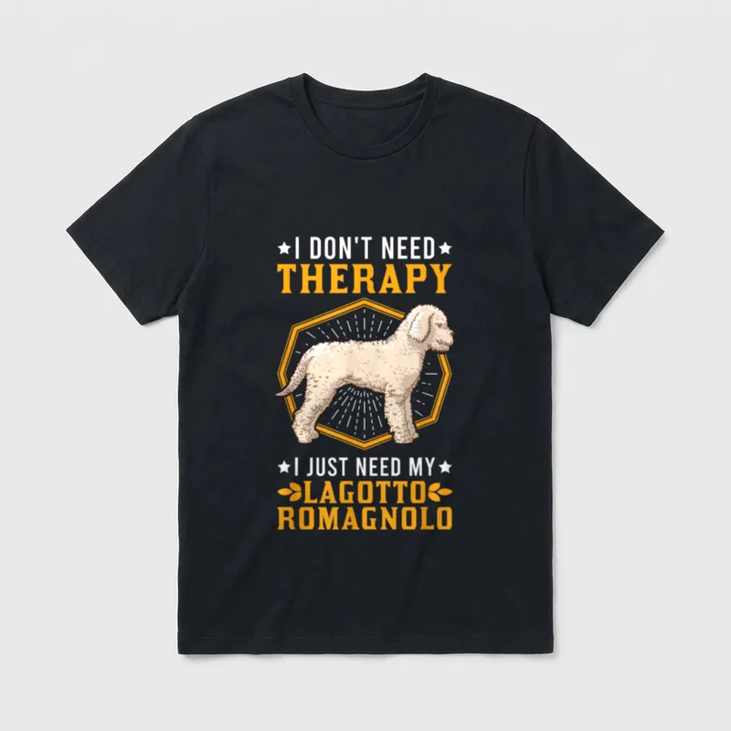 Lagotto Romagnolo Therapy Lagotti T-Shirt – Klassisches T-Shirt in Schwarz