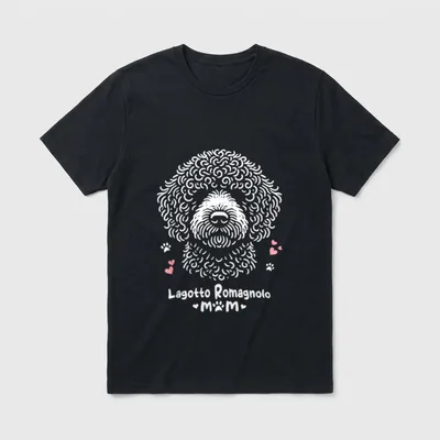 Lagotto Romagnolo Mom T-Shirt – Klassisches T-Shirt in Schwarz