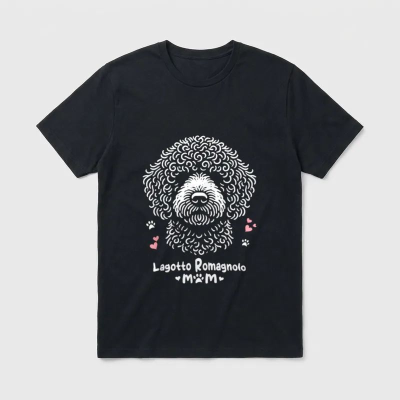 Lagotto Romagnolo Mom T-Shirt – Klassisches T-Shirt in Schwarz