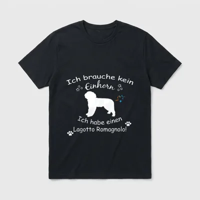 Lagotto Romagnolo Lagotto Romagnolo T-Shirt 0052 – Klassisches T-Shirt in Schwarz
