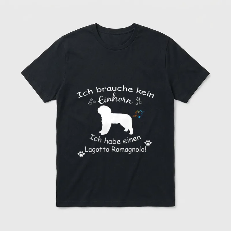 Lagotto Romagnolo Lagotto Romagnolo T-Shirt 0052 – Klassisches T-Shirt in Schwarz