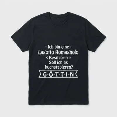 Lagotto Romagnolo Lagotto Romagnolo T-Shirt 0053 – Klassisches T-Shirt in Schwarz