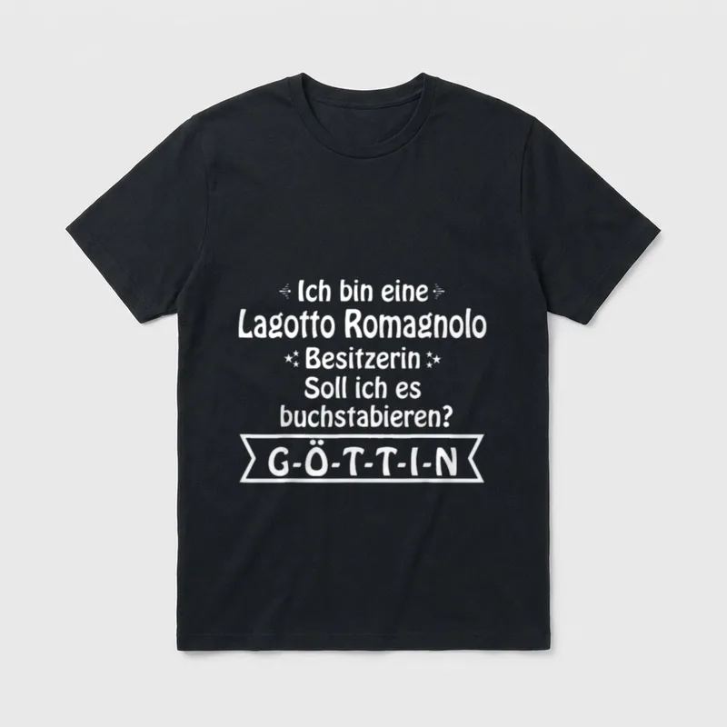 Lagotto Romagnolo Lagotto Romagnolo T-Shirt 0053 – Klassisches T-Shirt in Schwarz
