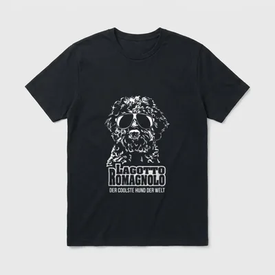 Lagotto Romagnolo cooler Hund T-Shirt – Klassisches T-Shirt in Schwarz
