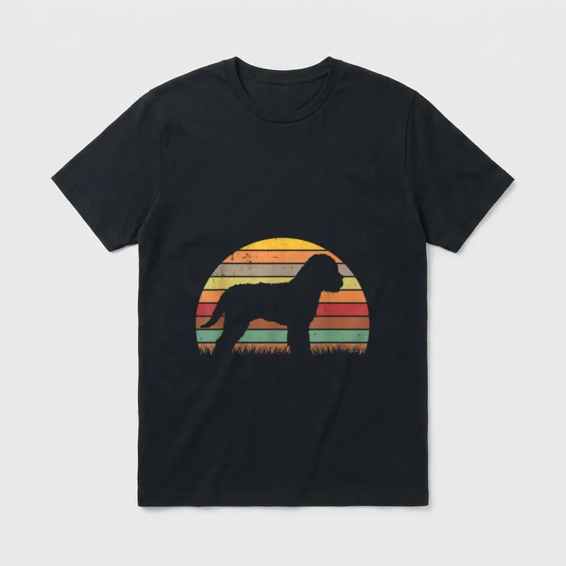Lagotto Romagnolo Vintage Retro T-Shirt – Klassisches T-Shirt in Schwarz