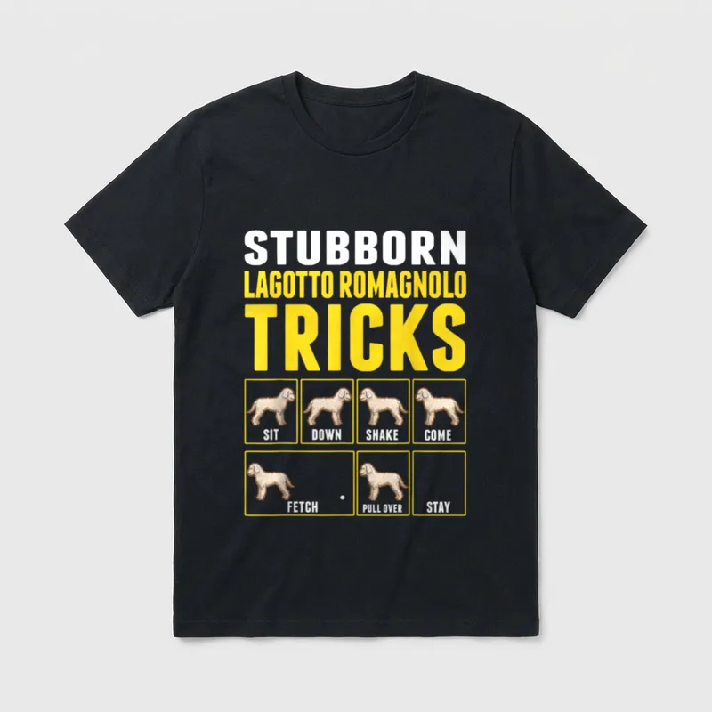 Lagotto Romagnolo Hundetricks Trüffelhund T-Shirt – Klassisches T-Shirt in Schwarz
